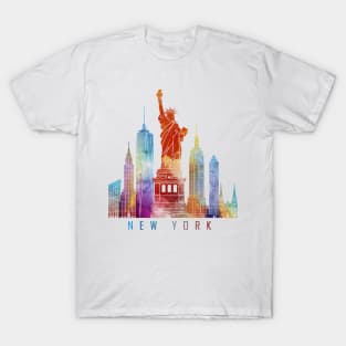 NYC Skyline Watercolor T-Shirt